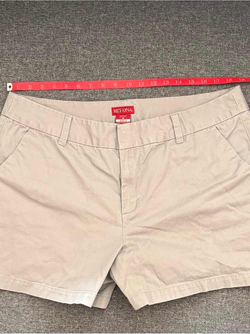 Vintage Merona Women's Khaki Grey Casual Shorts